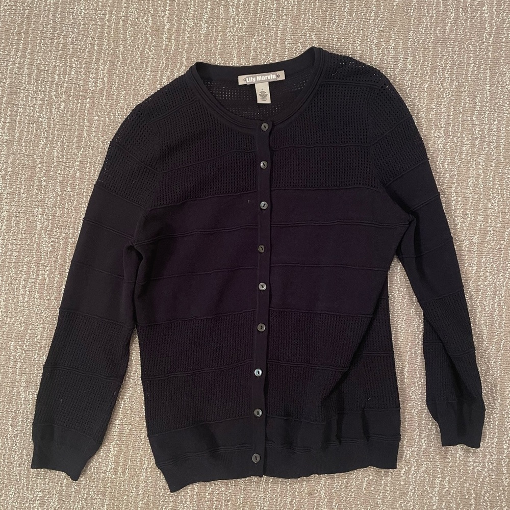 Autumn Cashmere Navy Blue Cardigan